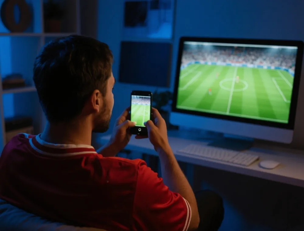 多裝置世界盃觀賽示意